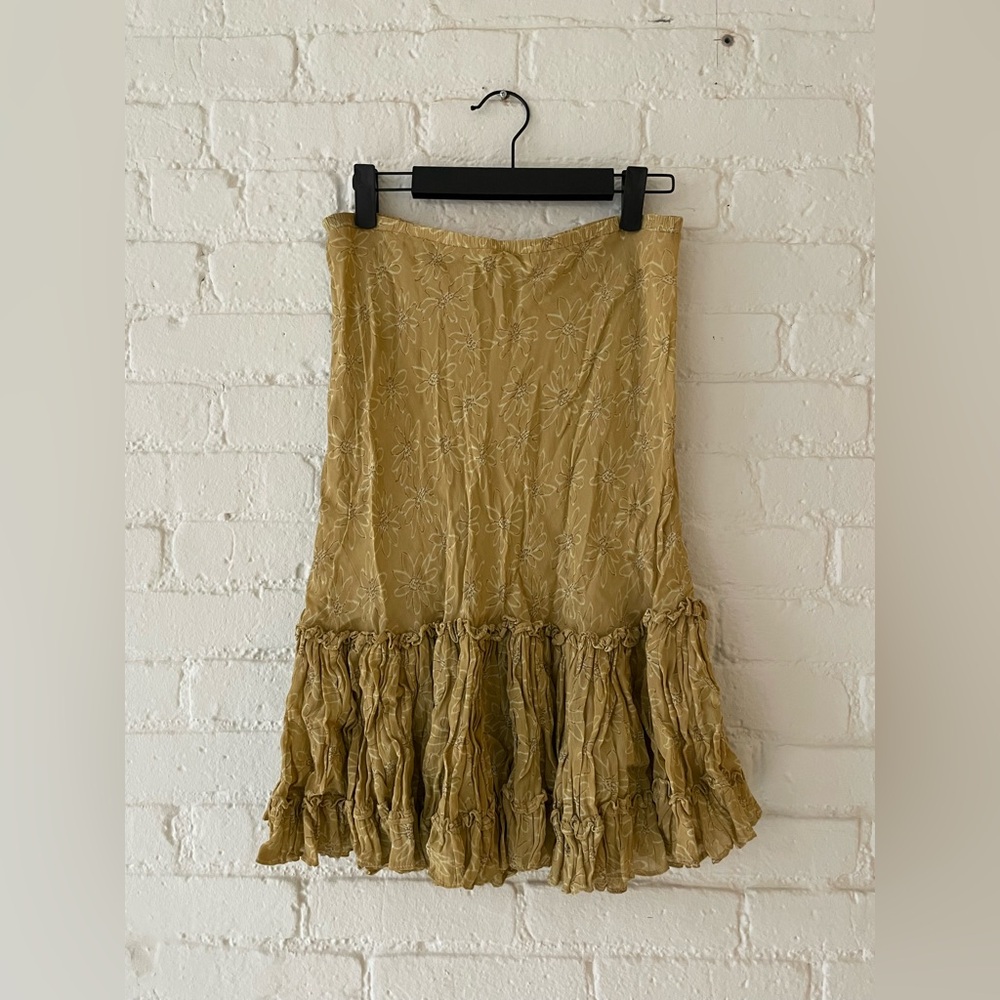 Agneta Eckemyr Floral Tan Skirt